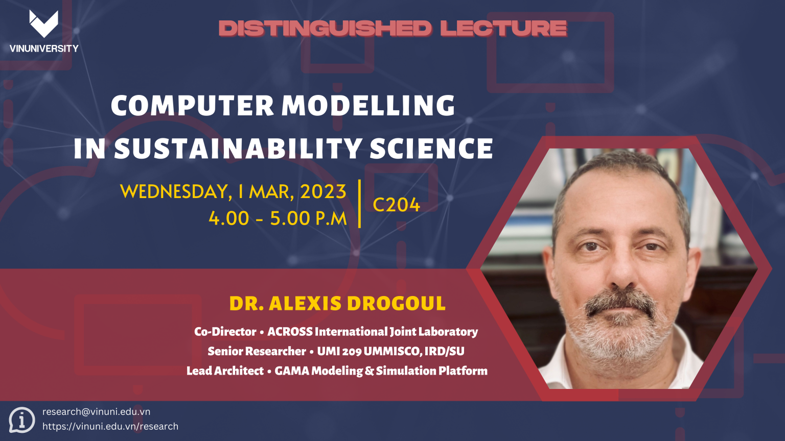 Distinguished Lecture: Computer Modelling in Sustainability Science ...