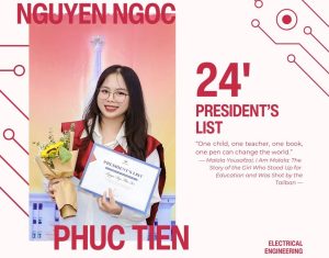 Celebrating Nguyễn Ngọc Phúc Tiên: Honored with the 2024 Vietnam Female Student in Science and Technology Award