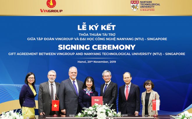 Vingroup pledges a gift of S$ 5 million to Nanyang Technological University (NTU)