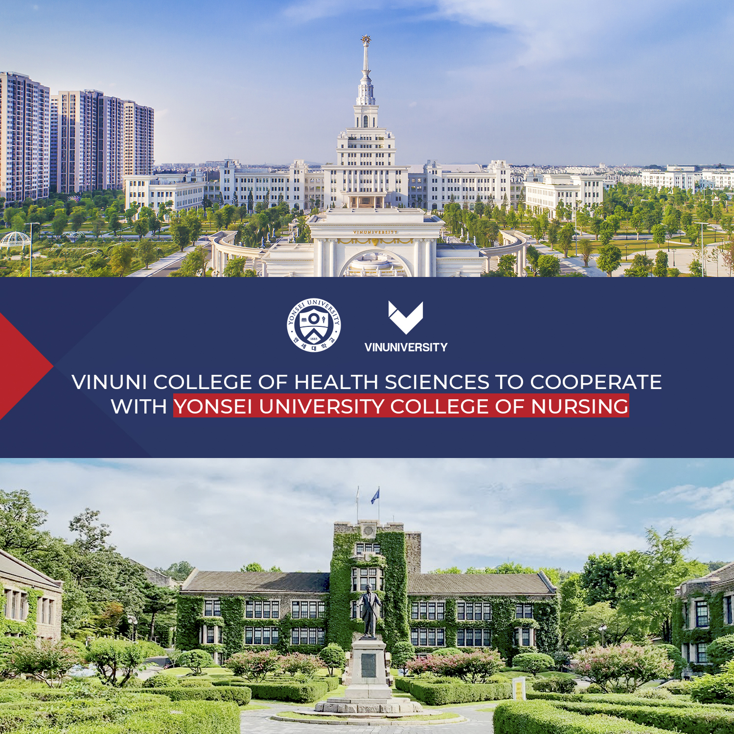 VinUni College of Health Sciences to cooperate with Yonsei University College of Nursing