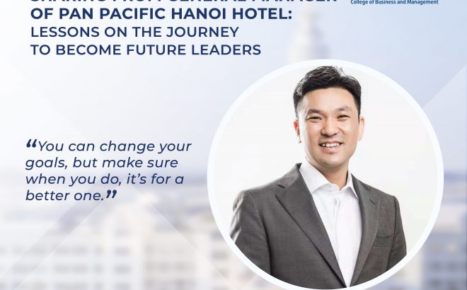 The General Manager of Pan Pacific Hanoi Hotel Shares His Own Hard-Earned Lessons with VinUniversity Students on The Journey to Become Future Leaders