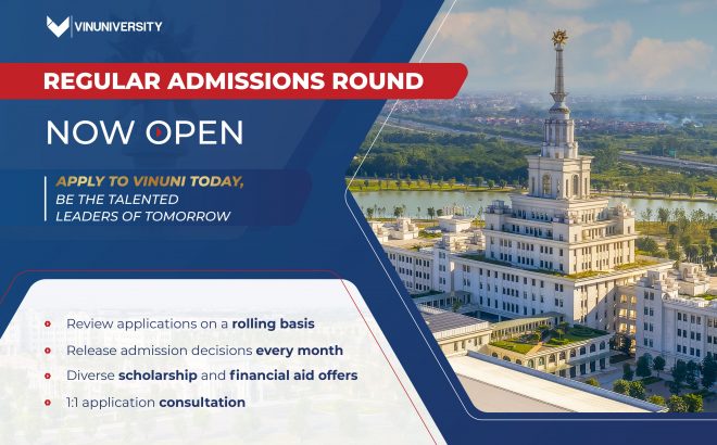 VinUniversity’s Application Portal is Officially Open for Regular-Round Admission