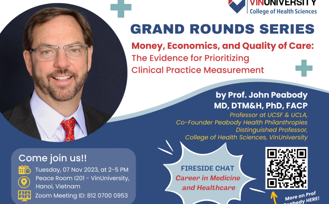 Grand Rounds Series: Money, Economics and Quality of Care – Prof. John Peabody