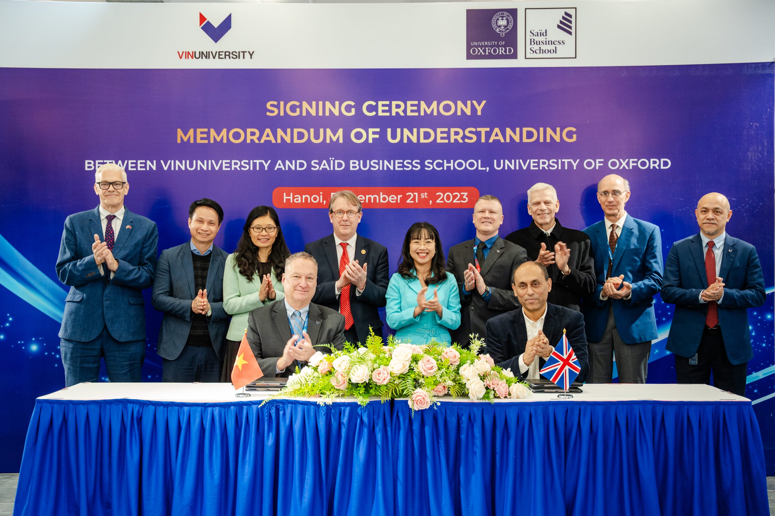 VinUni ký kết thỏa thuận hợp tác toàn diện cùng Trường Kinh doanh Saïd, Đại học Oxford