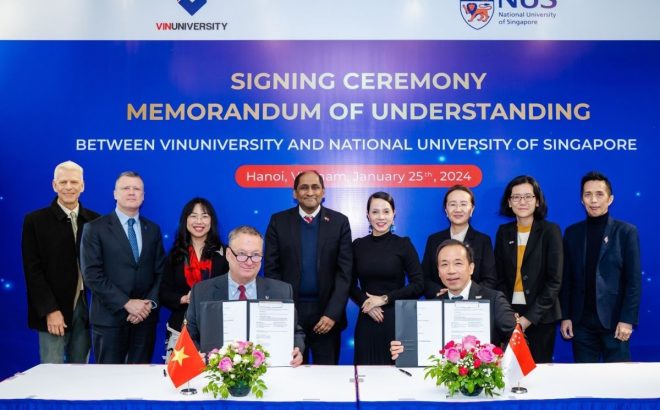 VinUni collaborates with National University of Singapore in innovation