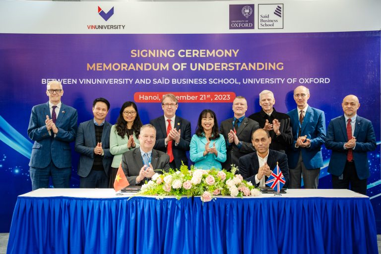 VinUni signed a comprehensive MOU with Saïd Business School, Oxford University