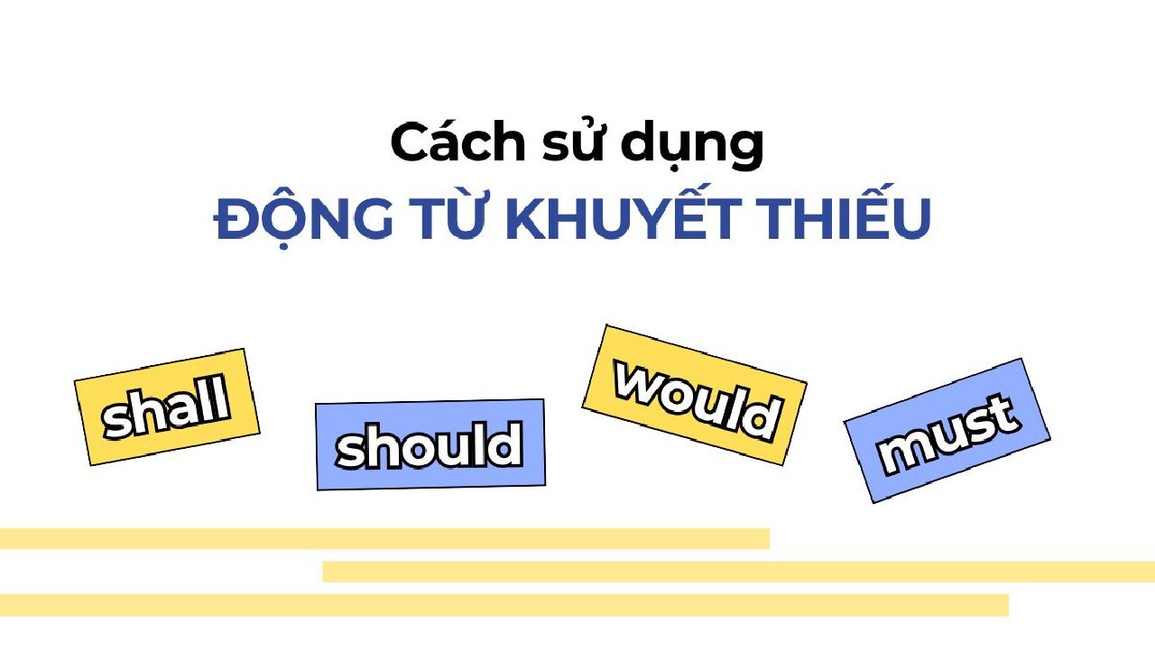 Động từ khuyết thiếu trong tiếng Anh – Cách sử dụng đúng?