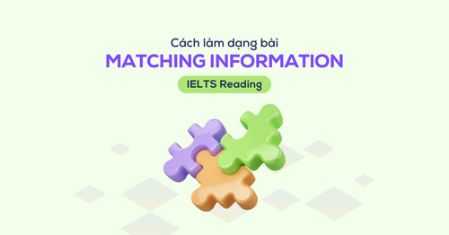 Giới thiệu tổng quan dạng bài tập Matching Information IELTS Reading