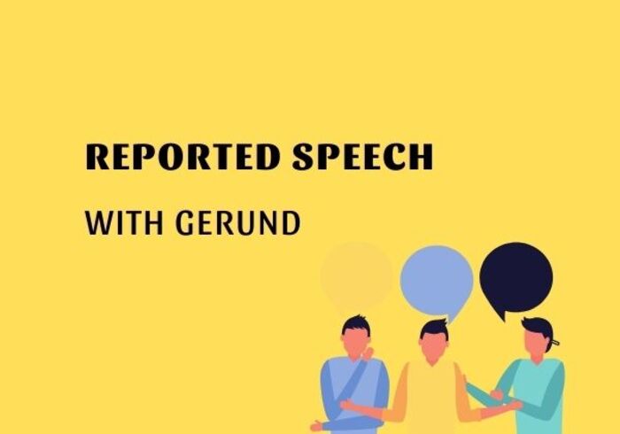 Câu tường thuật Reported speech with gerund V-ing