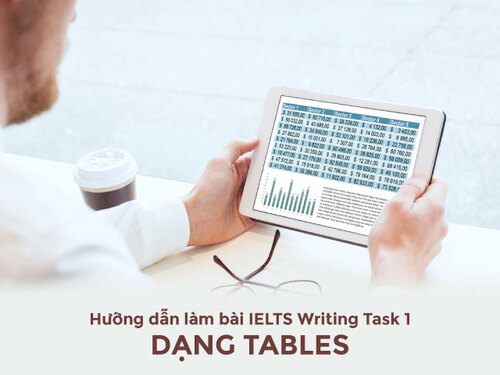 Hướng dẫn chi tiết chiến lược viết task 1 table IELTS