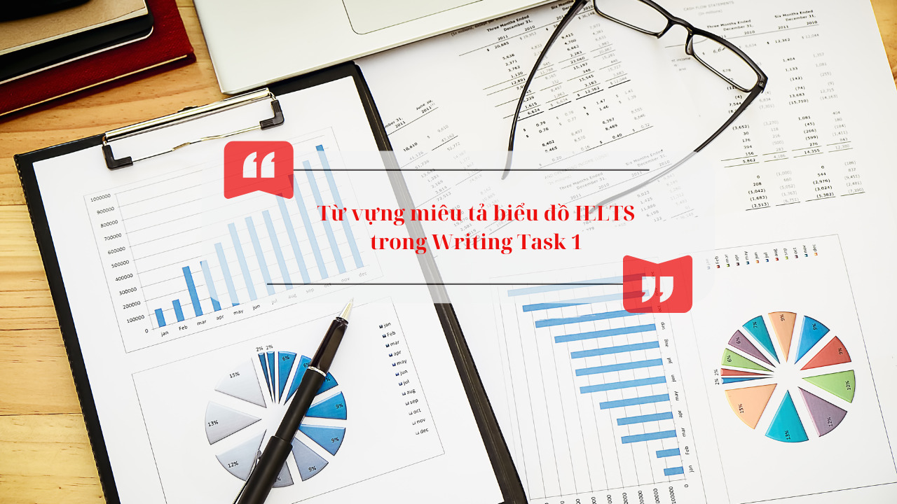 Từ vựng miêu tả biểu đồ IELTS Writing Task 1 đầy đủ và chi tiết