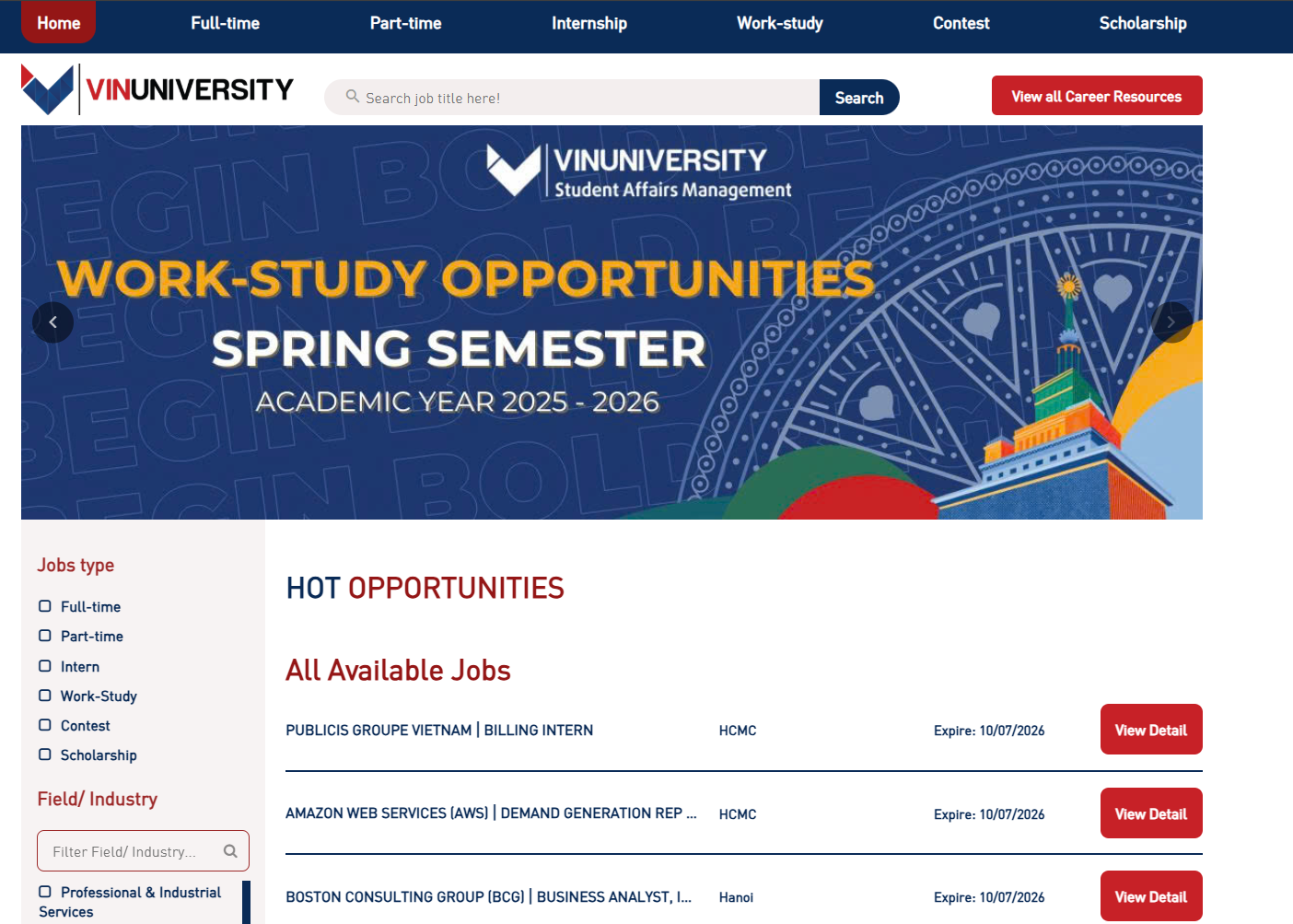 VinUni Career Portal