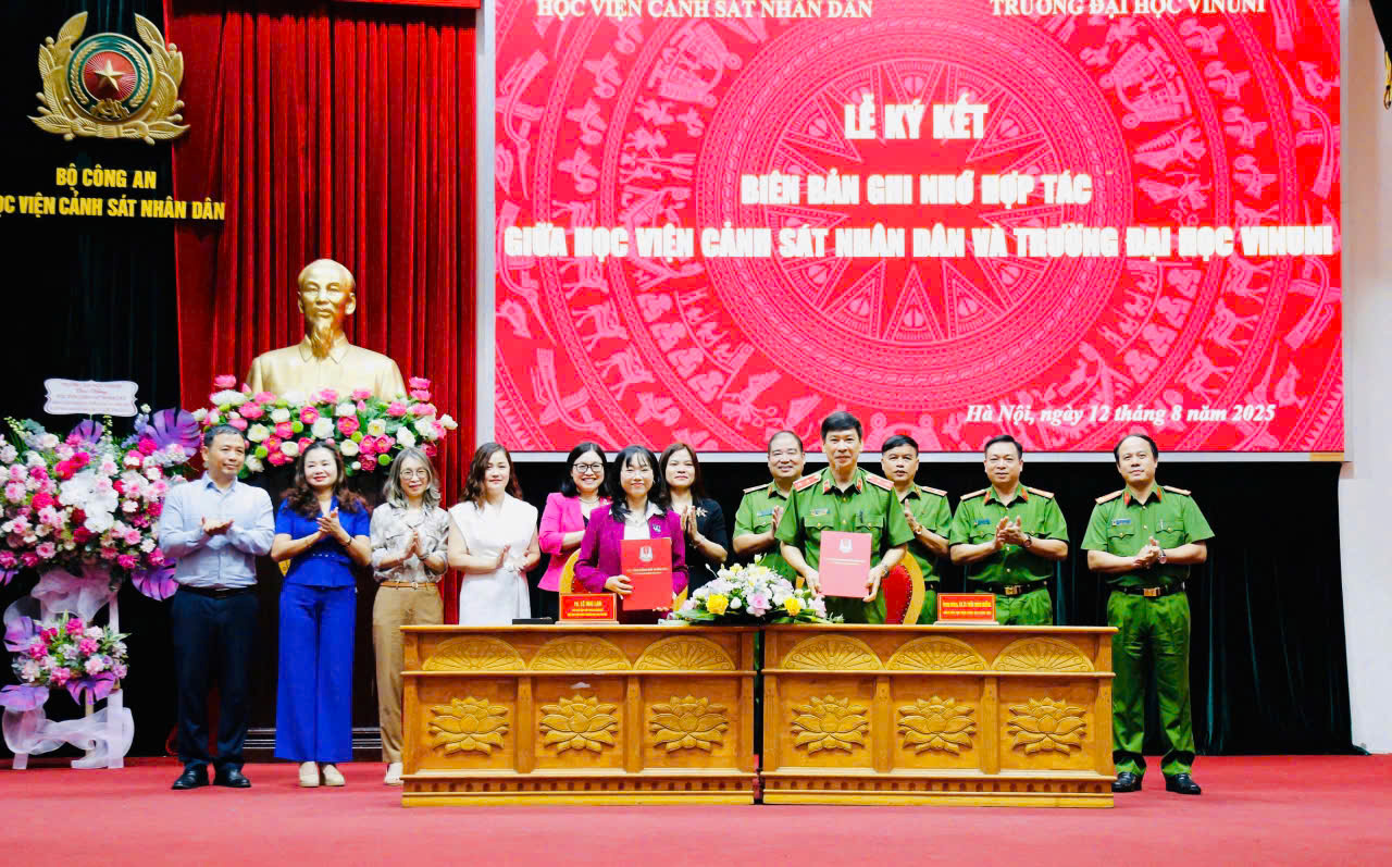 VinUniversity Partners with the People’s Police Academy to Advance Digital Transformation Training and Technological Applications