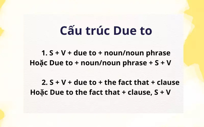 Due to là gì? Học nhanh trong 1 phút hình 1 due-to-la-gi-hoc-nhanh-trong-1-phut-hinh-1.jpg