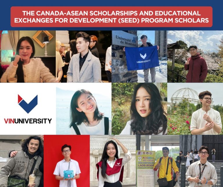 12 SINH VIÊN VINUNI XUẤT SẮC GIÀNH HỌC BỔNG CANADA–ASEAN SEED