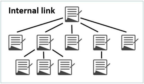 Sơ đồ liên kết nội bộ, thể hiện cách Internal Links kết nối các trang trên website.
