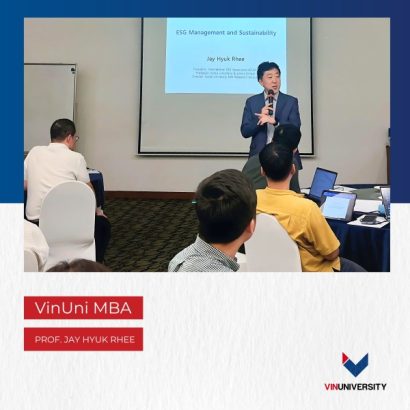 Buổi giao lưu giữa Giáo sư Jay Hyuk Rhee đến từ Đại học Hàn Quốc và học viên MBA tại VinUni
