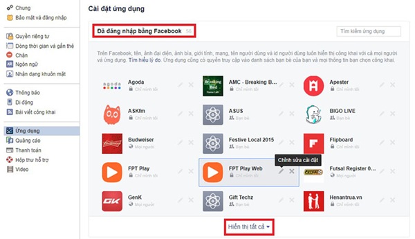 Kiểm tra các ứng dụng được cấp quyền đăng nhập giúp bảo vệ thông tin kịp thời