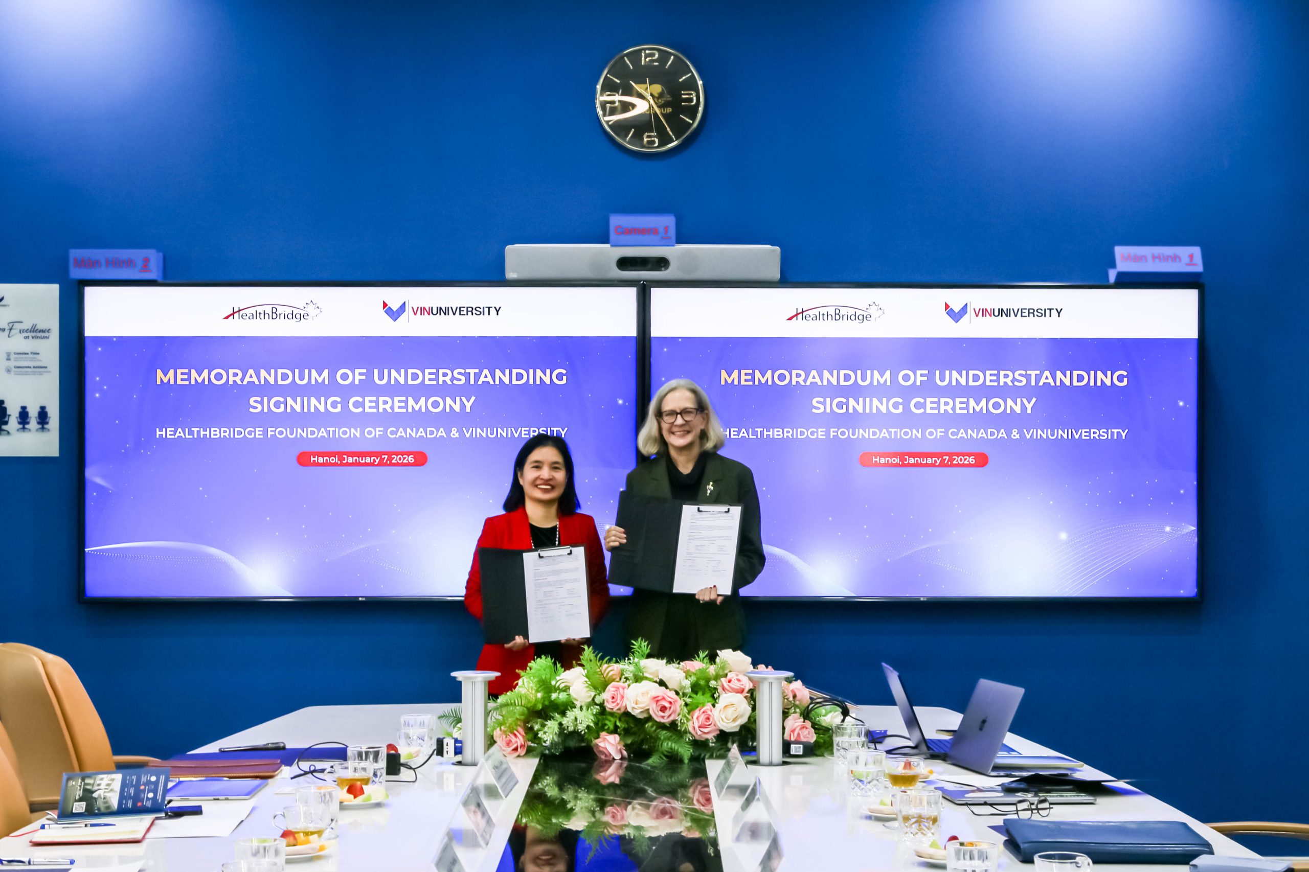 VinUniversity and HealthBridge Foundation of Canada sign strategic partnership to advance public health education and research