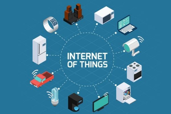 Hệ thống robot công nghiệp hiện đại đang hoạt động trên dây chuyền sản xuất 