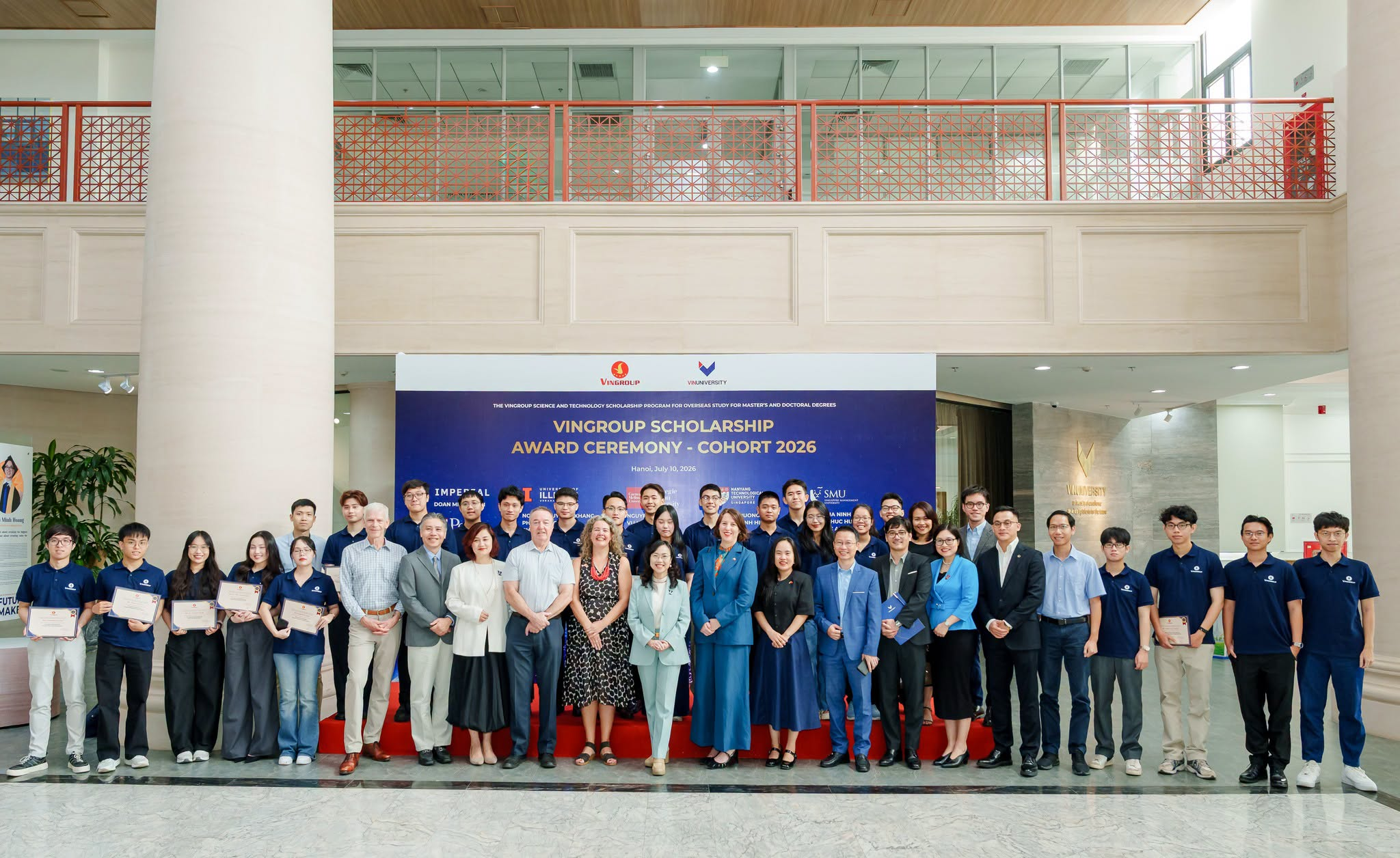 Vingroup continues a long-standing commitment with more than 90 billion VND in Scholarships for overseas Master’s and Doctoral studies in 2026